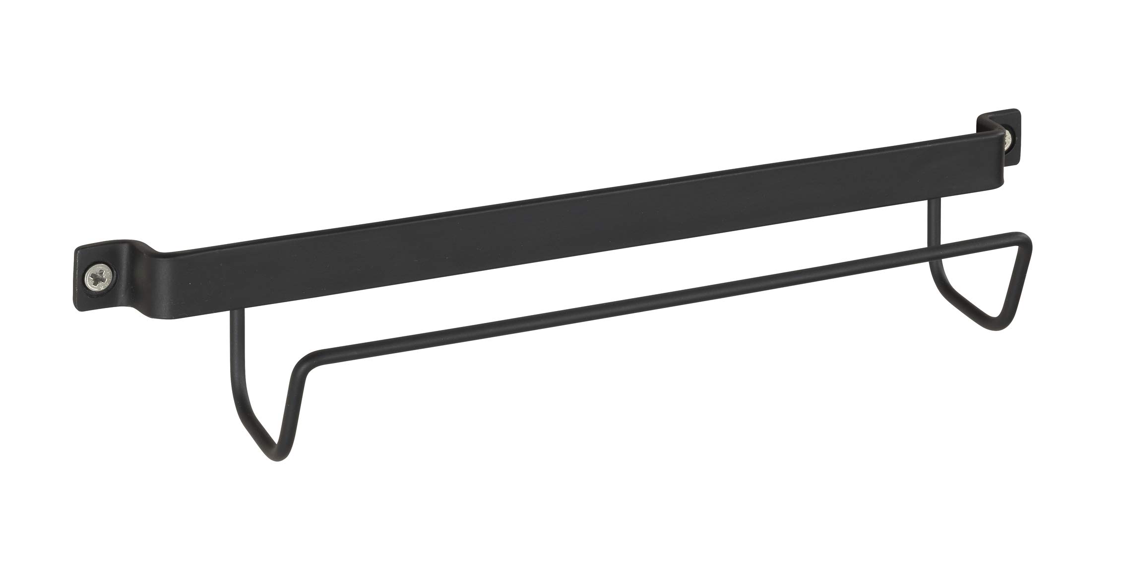 WENKO Ladder Holder Wall Holder For Ladders, Painted Metal, 33.5 X 6.5 X 7 Cm, Black, One Size