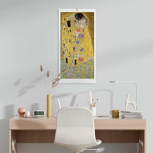 Miniatura 5 de Calendario de pared Art Nouveau 2024 de 12 x 12 pulgadas, libre de plástico, comienza semana el domingo, calendario de pared cuadrado 2024,