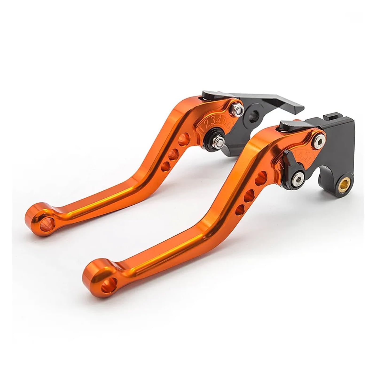 Pbsuem Orange 147Mm Motorcycle Lever Blades For Tt225 Xt660 Xt600 Ttr250 Xt250 Wr200 Dt125 Dt200 Xt225 1987-2018 Motorcycle Adjustable Brake Clutch Lever Brake Clutch Levers(Orange 147Mm)