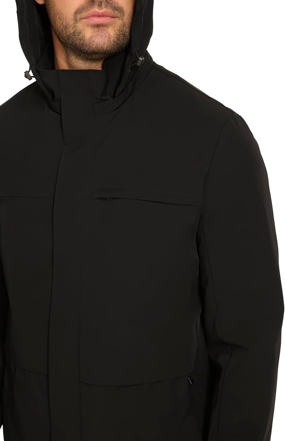 Cole Haan Men's Long Sleeve Hooded Rain Parka - Image 7