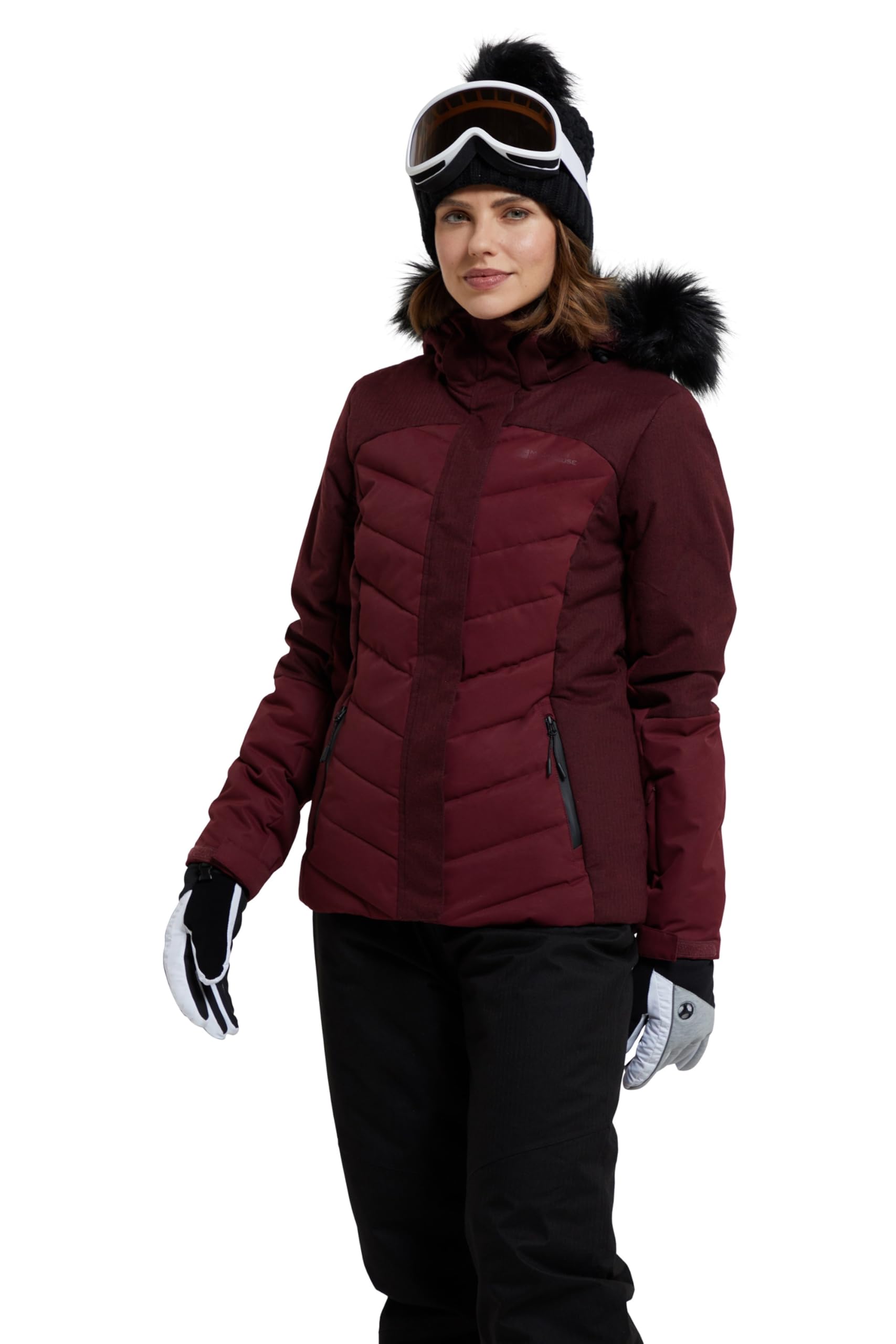 Pyrenees II Womens Padded Ski Jacket - Pink
