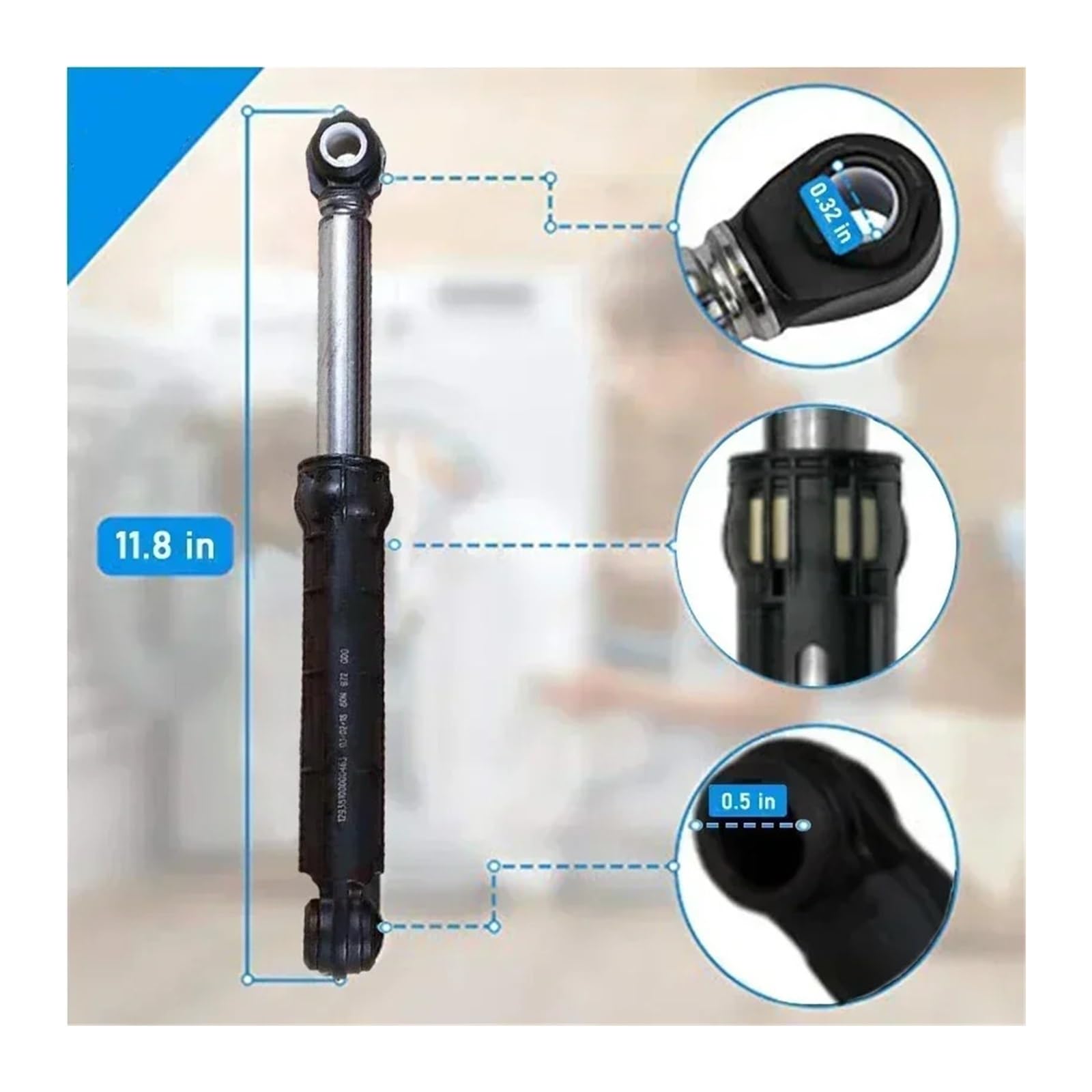 3X, Compatible Con Siemens, Compatible Bosch, Amortiguador De Lavadora Tambor