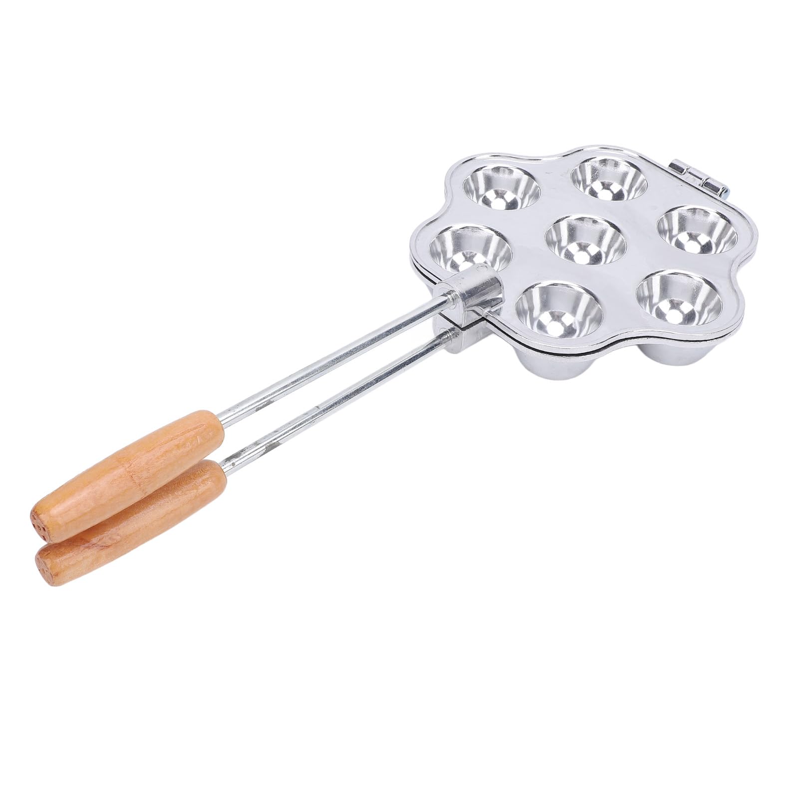 Nikou 7 Otworów Tarta Jajeczna Pan Tarta Jajeczna ze Stopu Aluminium Blacha do Pieczenia z Uchwytem na Małe Ciasto Pudding Cupcake Muffin Tartlet