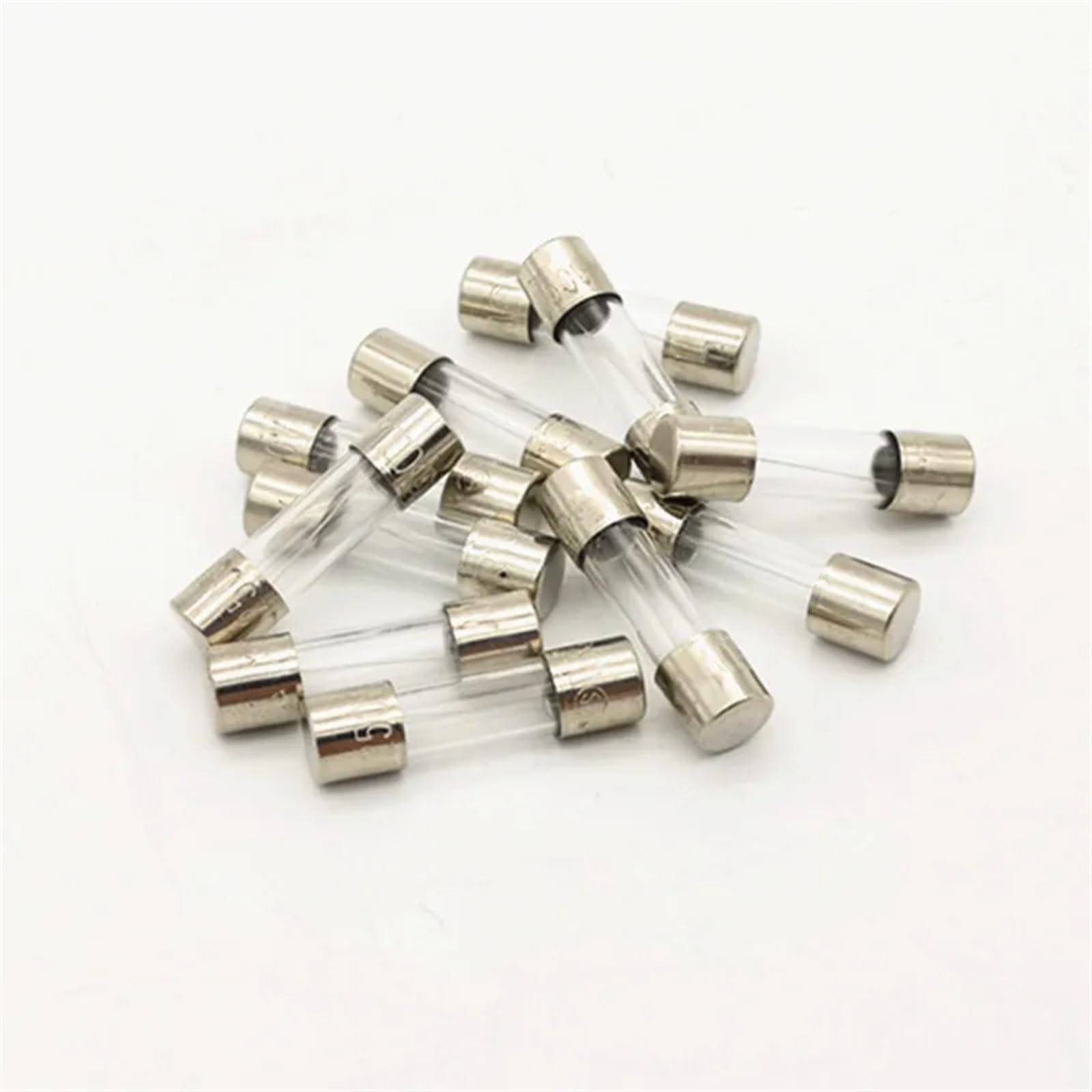 (100 sztuk/zestaw) T1A 250V wolnostojące szklane bezpiecznik rurkowy 5 x 20 mm, 1 A.