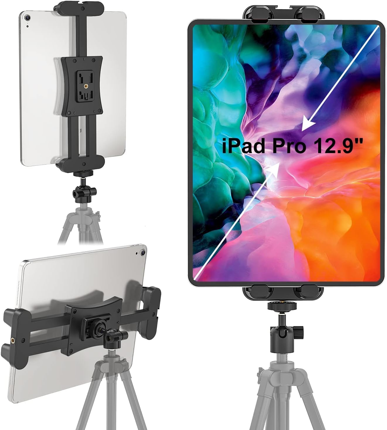 Amazon.com: Cenawin Tablet Tripod Mount Adapter with Ball Head