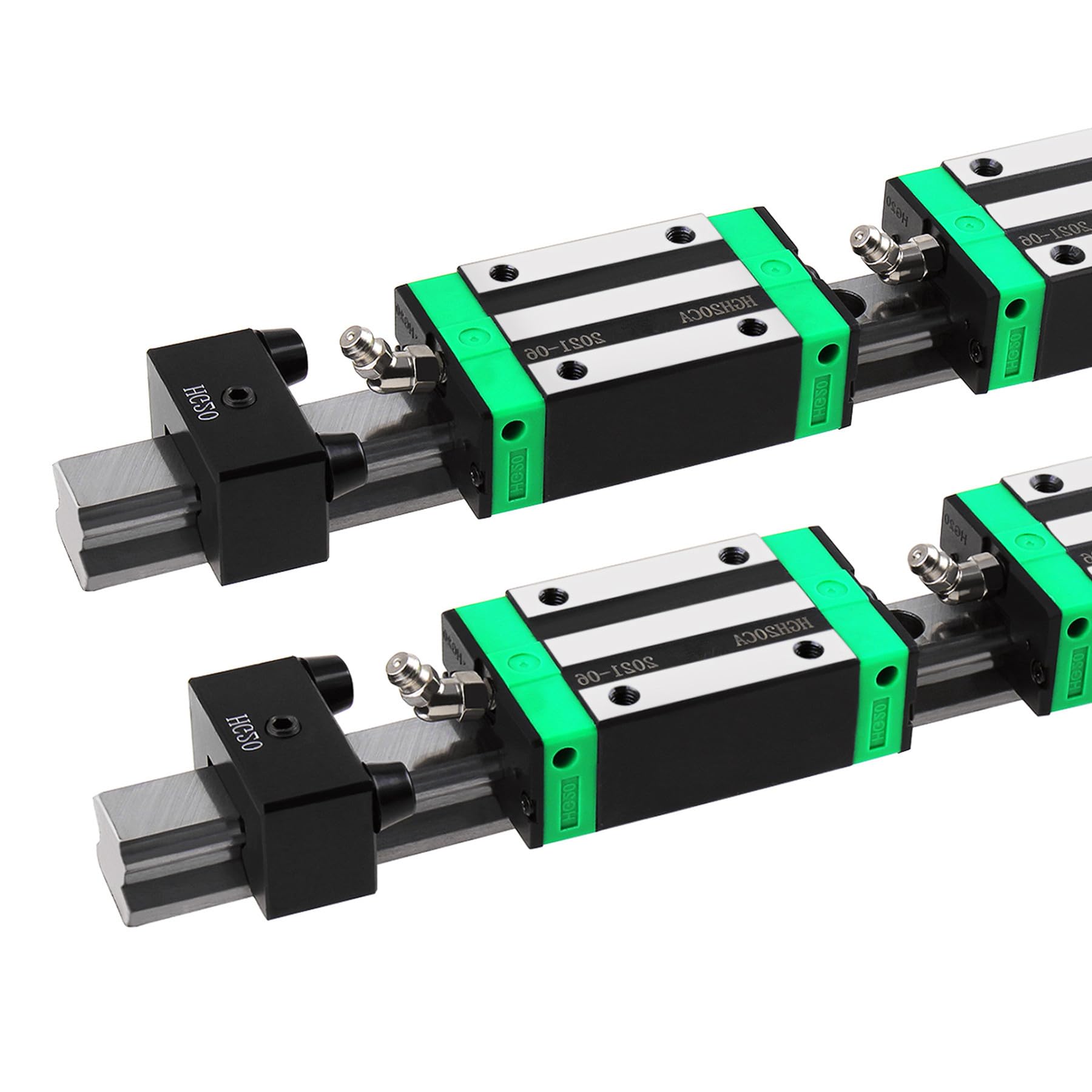 Juego de 2 guías lineales HGR20-1700 mm, riel de guía con 4 bloques deslizantes HGH20CA + 4 bloques de limitación para impresora 3D CNC
