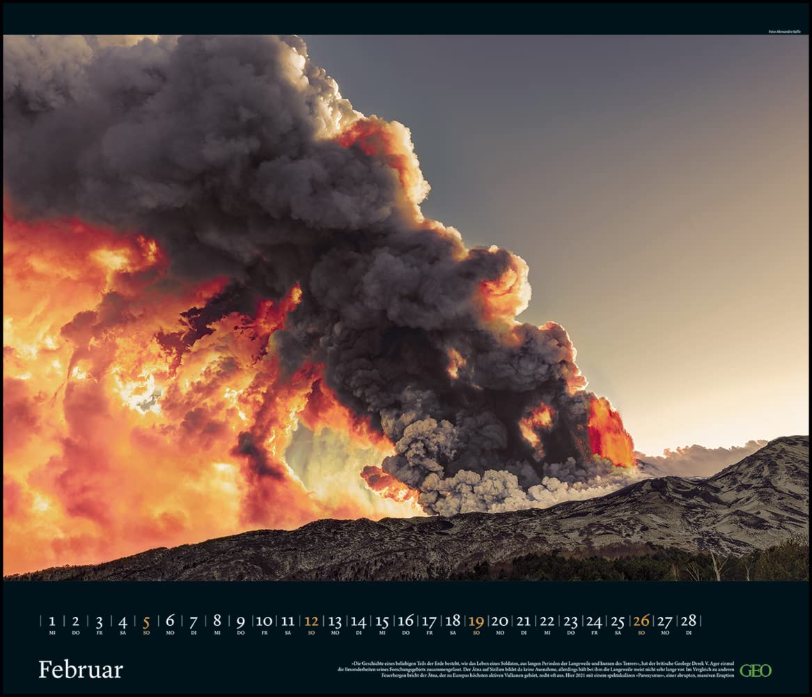 GEO Edition: Kräfte der Natur 2023 - Wand-Kalender - Poster-Kalender - 70x60