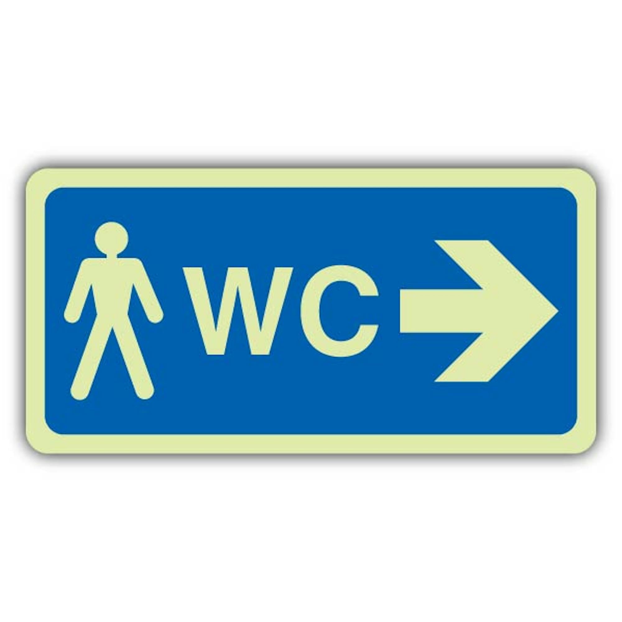 V Safety Gentlemen Plaque rigide triple lueur flèche droite 600 x 300 mm