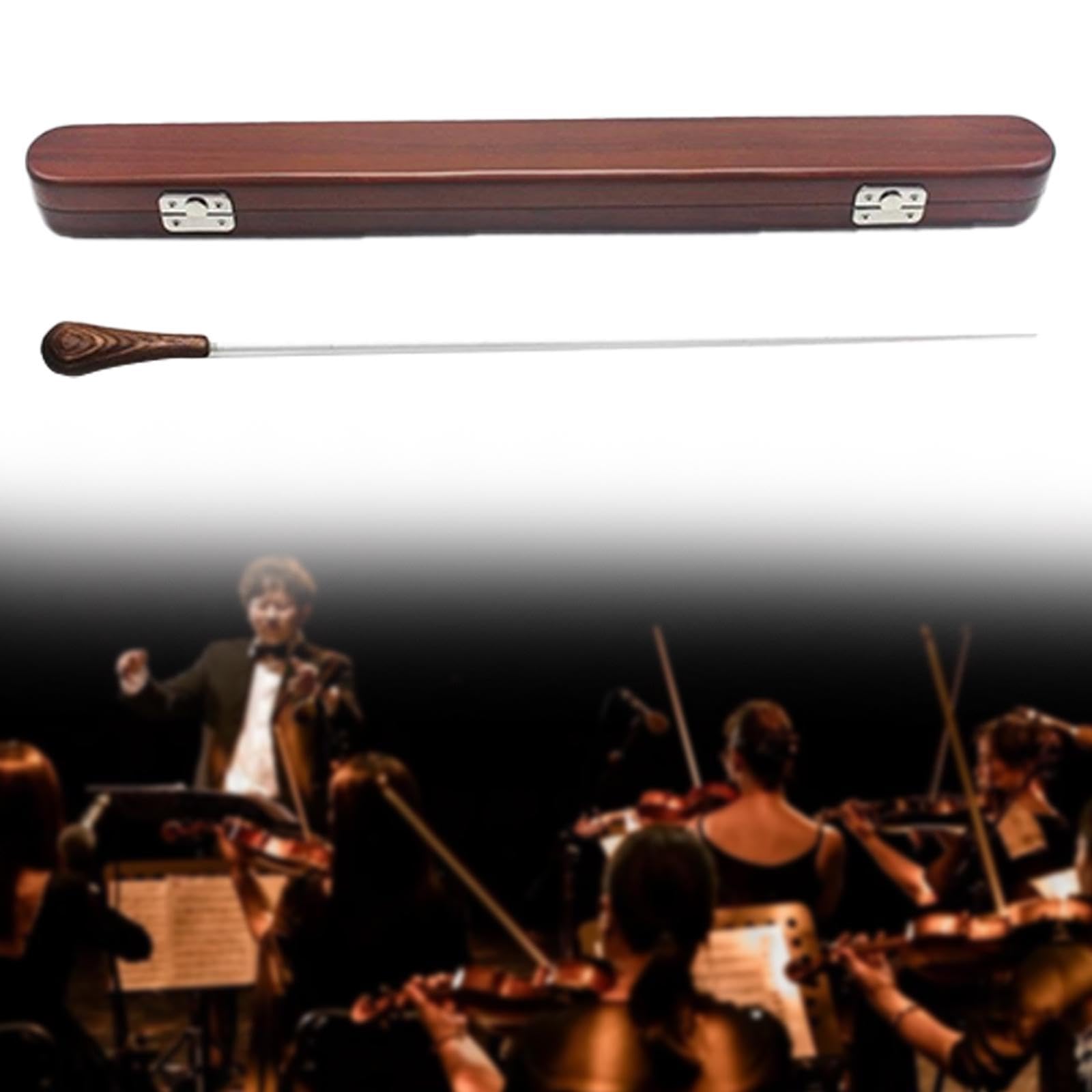 Baguette de Musique pour Chef D'orchestre, étui En Bois Léger, Utilisation Polyvalente, Poignée Confortable, Pièces Musicales Professionnelles,