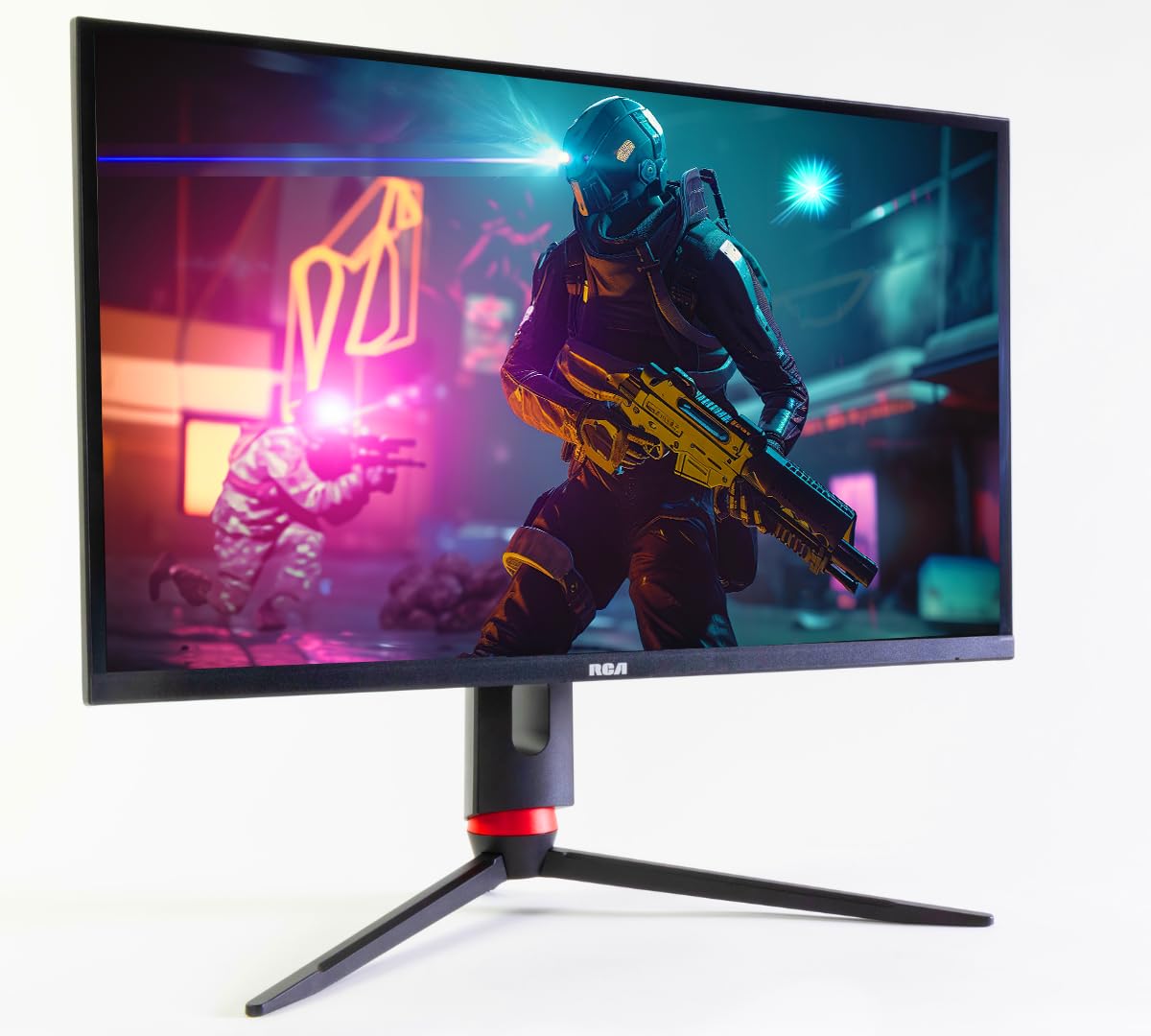 RCA Evolution M27PG135F Moniteur de jeu QHD 27 po | 240 Hz, 2560 x 1440p avec technologie de rafraîchissement adaptatif et réponse de 1 ms, HDR10, rétroéclairage RVB et support réglable