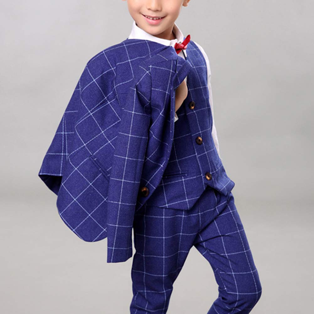 Traje para Niño Boda Ceremonia Conjunto 4 Piezas Trajes Formal Fiesta Boda
