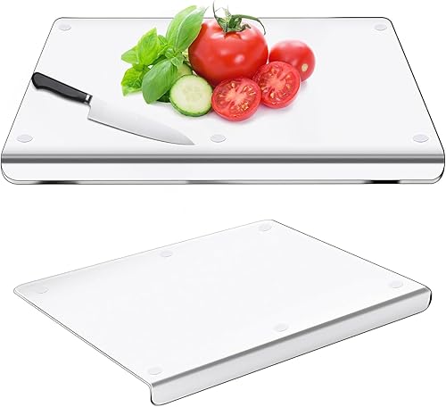 Tablas de cortar acrílicas para encimera de cocina, material acrílico de grado alimenticio, tabla de cortar acrílica con borde de encimera, tabla de
