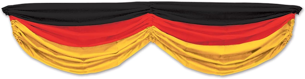 Beistle Club Pack Oktoberfest German Color Fabric Bunting, Box of 6