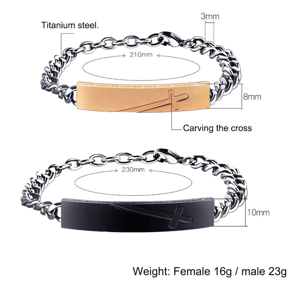 Mode Paar Titan Stahl Armband, Herren Frauen Persönlichkeit Handgelenk Poliert Panzerkette, Exquisiter Schmuck Armreifen Geschenk Exquisit