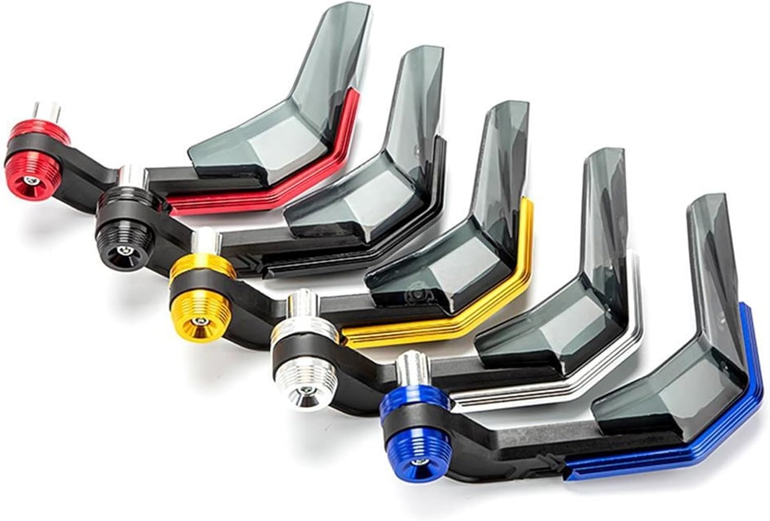 Handguard Motorcycle Hand Guard shield Protector, 2pcs/set Handguard Handle Hand Guard Shield, for Electric Bike Motorcycle Accessory (Color : Rojo, Size : A)