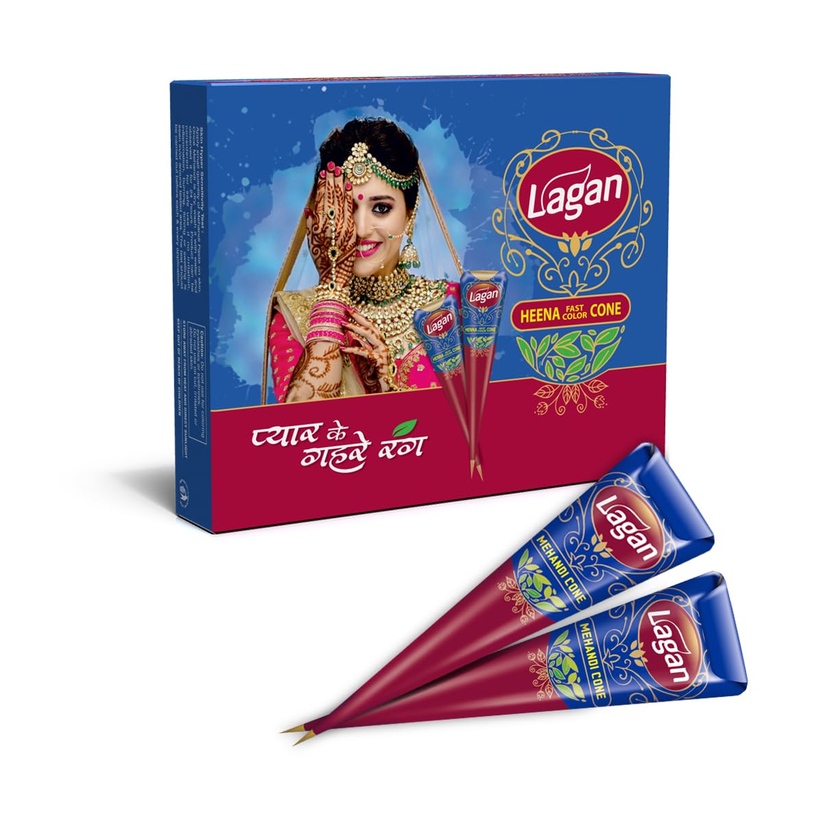 Premium Lagan Mehandi Cone by Pushp Henna (Pack of 12) | Fast Colour Henna Cone | Bridel Mehndi Cone-image-38