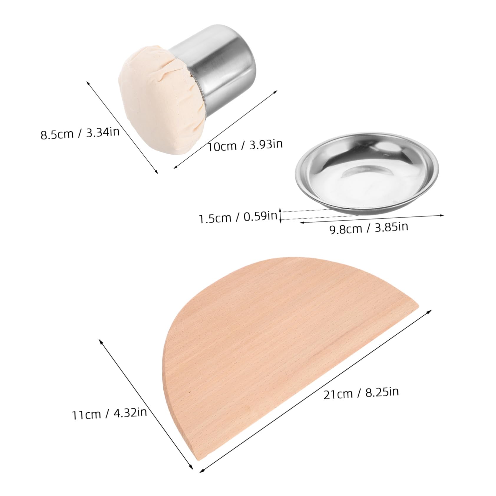 OUNONA 1 Set Cooking Brush Crepe Oil Scraper Mop Brush for Cooking Crepes Scraper Tool Basting Brush Pan Oil Scraper Pancake Pan Oil Applicator Scraper for Round Pancakes Wood