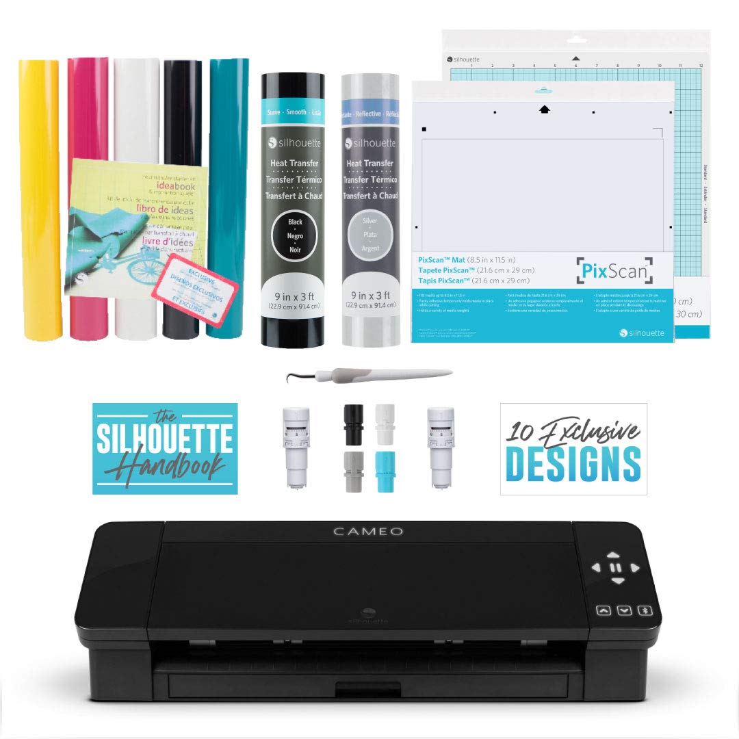 Buy Silhouette Cameo 4 HTV Bundle Silhouette Handbook, Exclusive