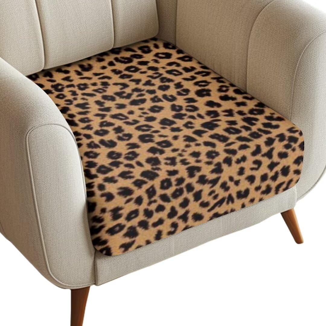 GOSTONG Leopard Couch Cushion Covers Washable Sofa Cushion