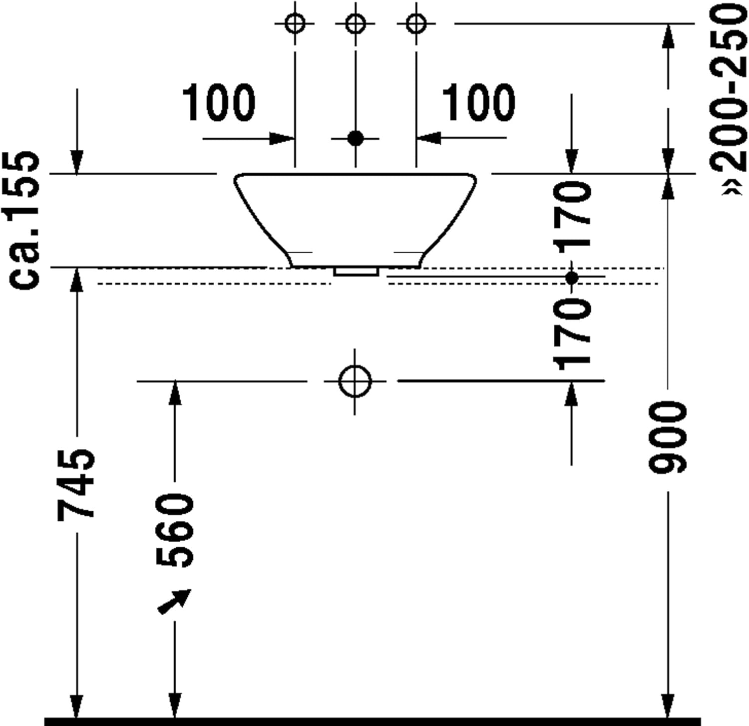 Design Classics 16-1/2" Circular Ceramic Vessel Bathroom Sink with Overflow and