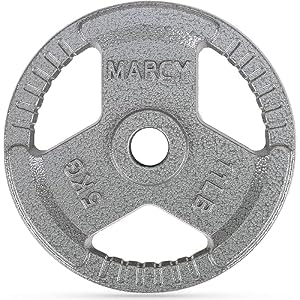 Gymtek Halterschijven 30mm, 5kg Gewichten voor Krachttraining, Fitness en Langhantel Bumper Plates