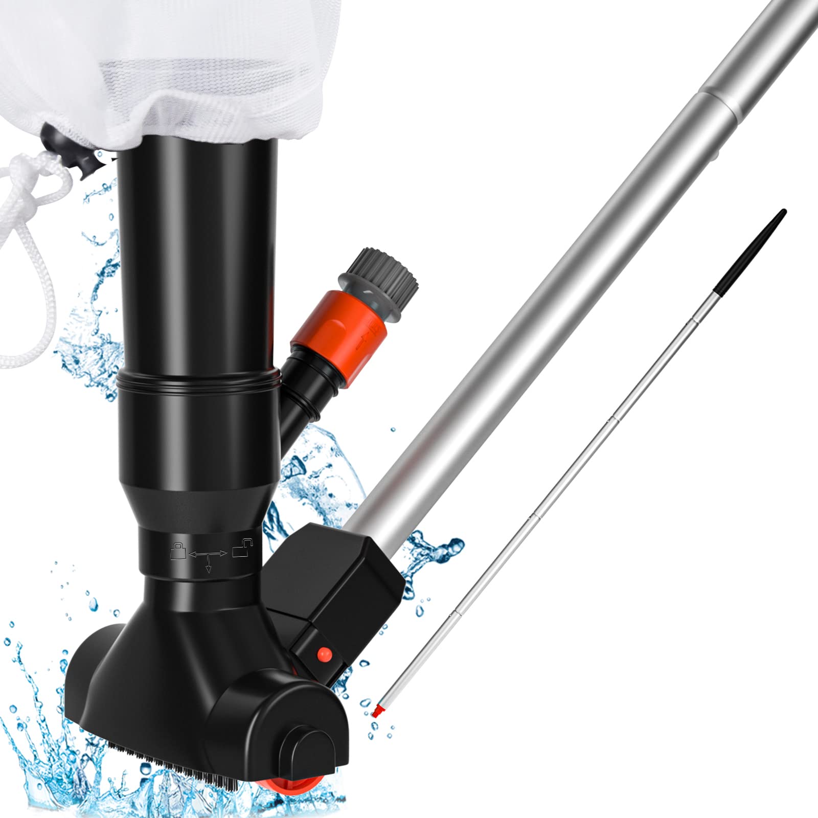 Buy CKE Upgraded Portable Swimming Pool Jet Vacuum Cleaner Underwater