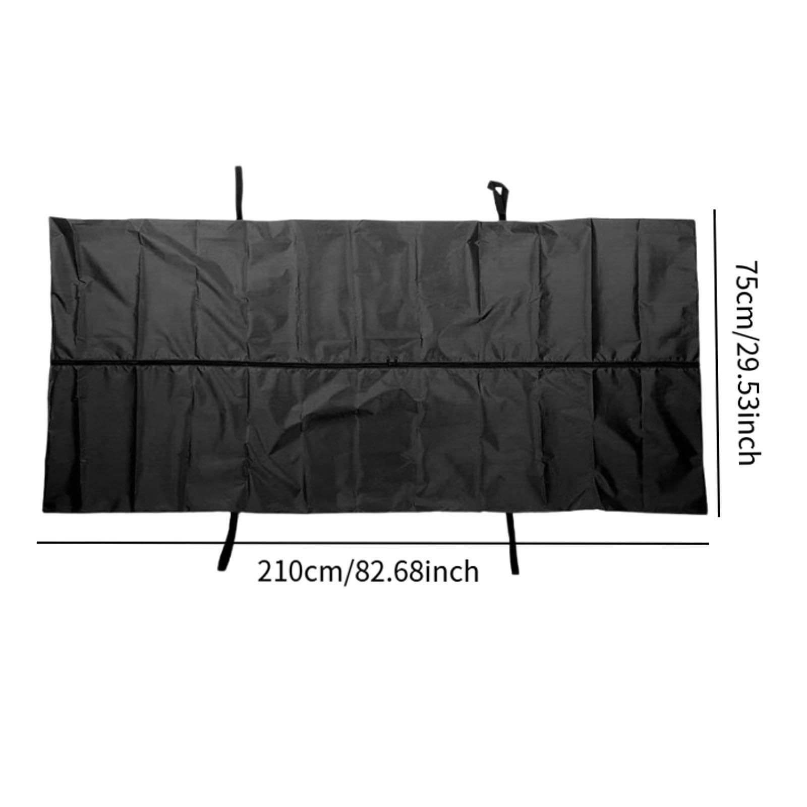 Amagogo Sac Mortuaire En Tissu Oxford Imperméable avec Poignées Solides pour Chiens et Animaux, Sac de Rangement pour Funérailles, 210x75cm