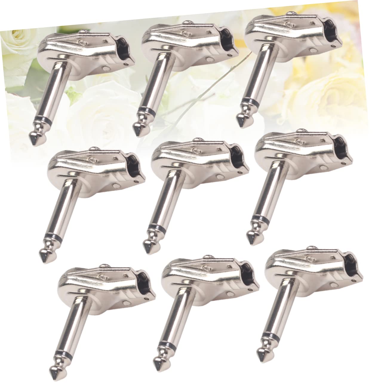 VICASKY 20stücke Effektpedal Steckeradapter Für Gitarrenpedal-board Verbindung Für Professionelle Musiker Und Gitarrenliebhaber Silber