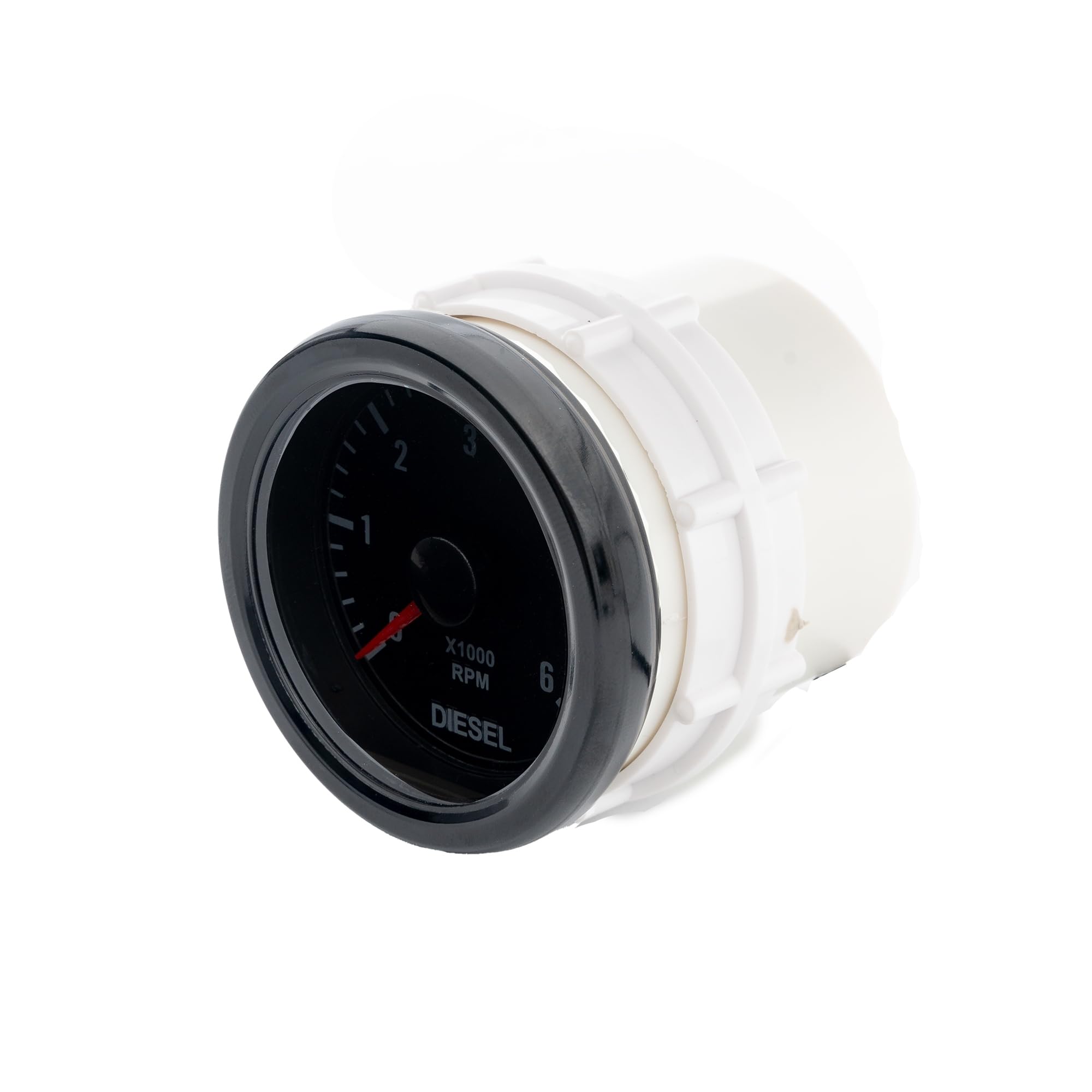 JOM Car Parts & Car Hifi GmbH 21125V-2 Manomètre, Compte-Tours Diesel, 0~6.000RPM, Couleur : Noir, Ø52mm