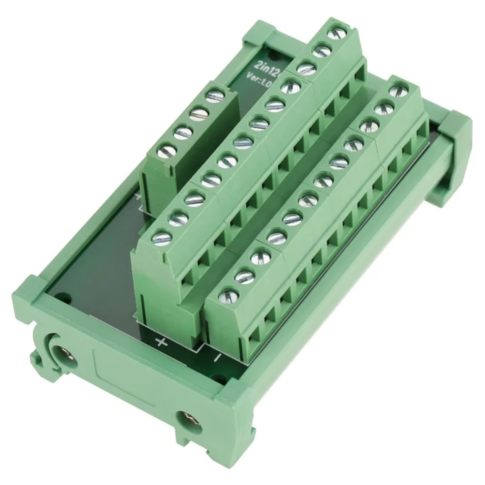Module d'interface pour PLC à fixation rail DIN et bornier à vis 12 positions - 7