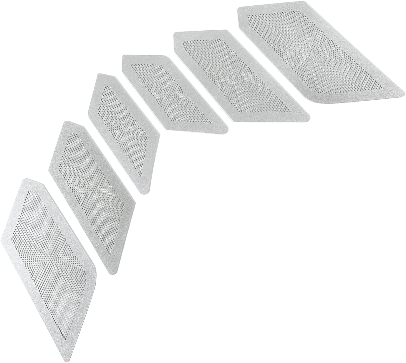 Daeiclru Stainless Steel Rear Hood Vent Grille Inserts for Chevrolet Corvette C8 2020-2023, Silver, 6PCS