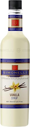 SIMONELLI CHOCOLATE Coffee and Cocktail Syrup Caramel Flavored + Vanilla Flavored 70 CL + 2PCS PUMP