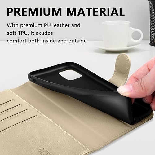 Miniatura 7 de Funda tipo cartera para iPhone 11 Pro Max, funda magnética de piel sintética con tarjetero y soporte para tarjeta de crédito, soporte y funda a