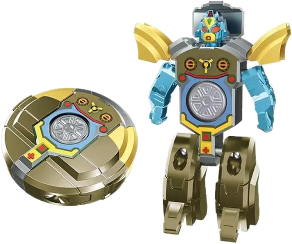 1 PC Decompression Finger Spinner - Mechanical Transforming Machine Ornament | Perfect Classroom Rewards, Party Gifts, & Desktop，Gold