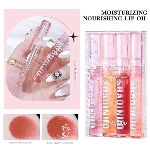Miniatura 9 de Espejo de agua brillo labial Hydarting Lip Glaze Clear Hidratante Aceite de labios nutritivo Bálsamo labial Impermeable Líquido Lápiz labial Cuidado