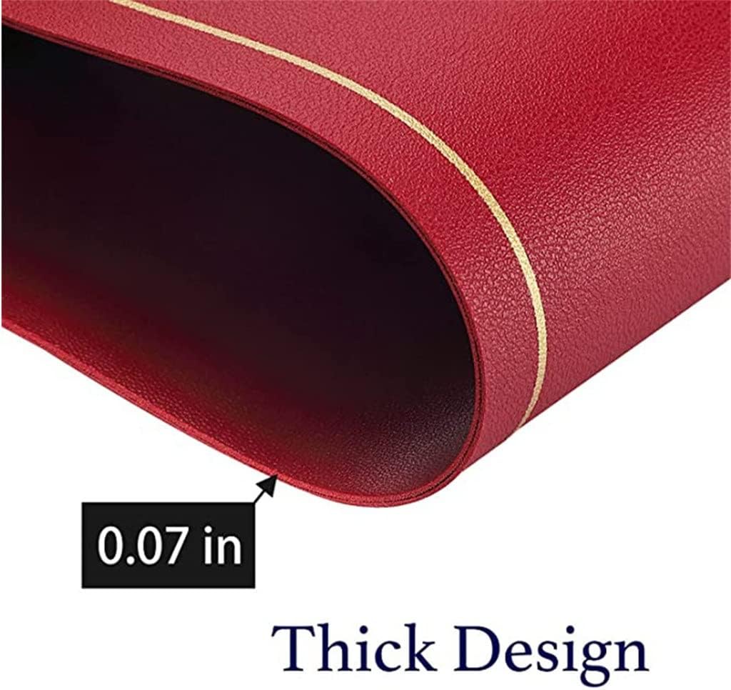 6-Piece Set of Leather Placemats Placemats Heat-Insulating Placemats Coasters Washable Coasters