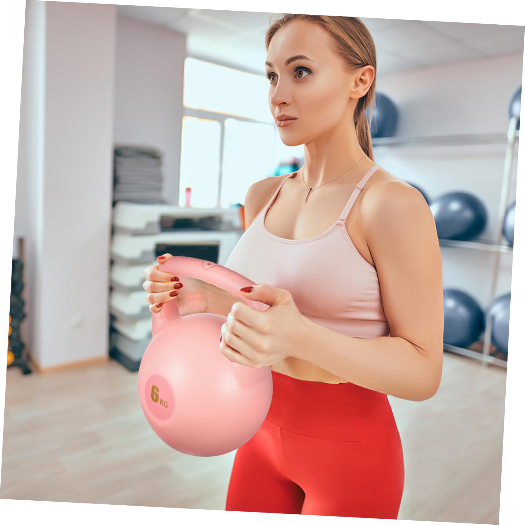 KOMBIUDA Wasser Kettlebell Satz Weich 6 Kg Pe Material Rutschfest Kettlebell Hantel Krafttraining Unterwegs Fitnessgerät Zuhause