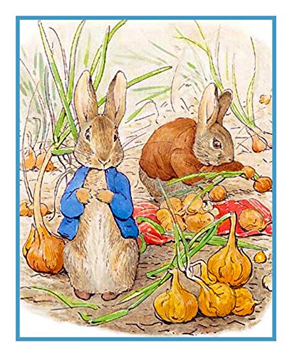 Orenco Originals Peter Benjamin Collect Onions Beatrix Potter Counted Cross Stitch Pattern #TOP9