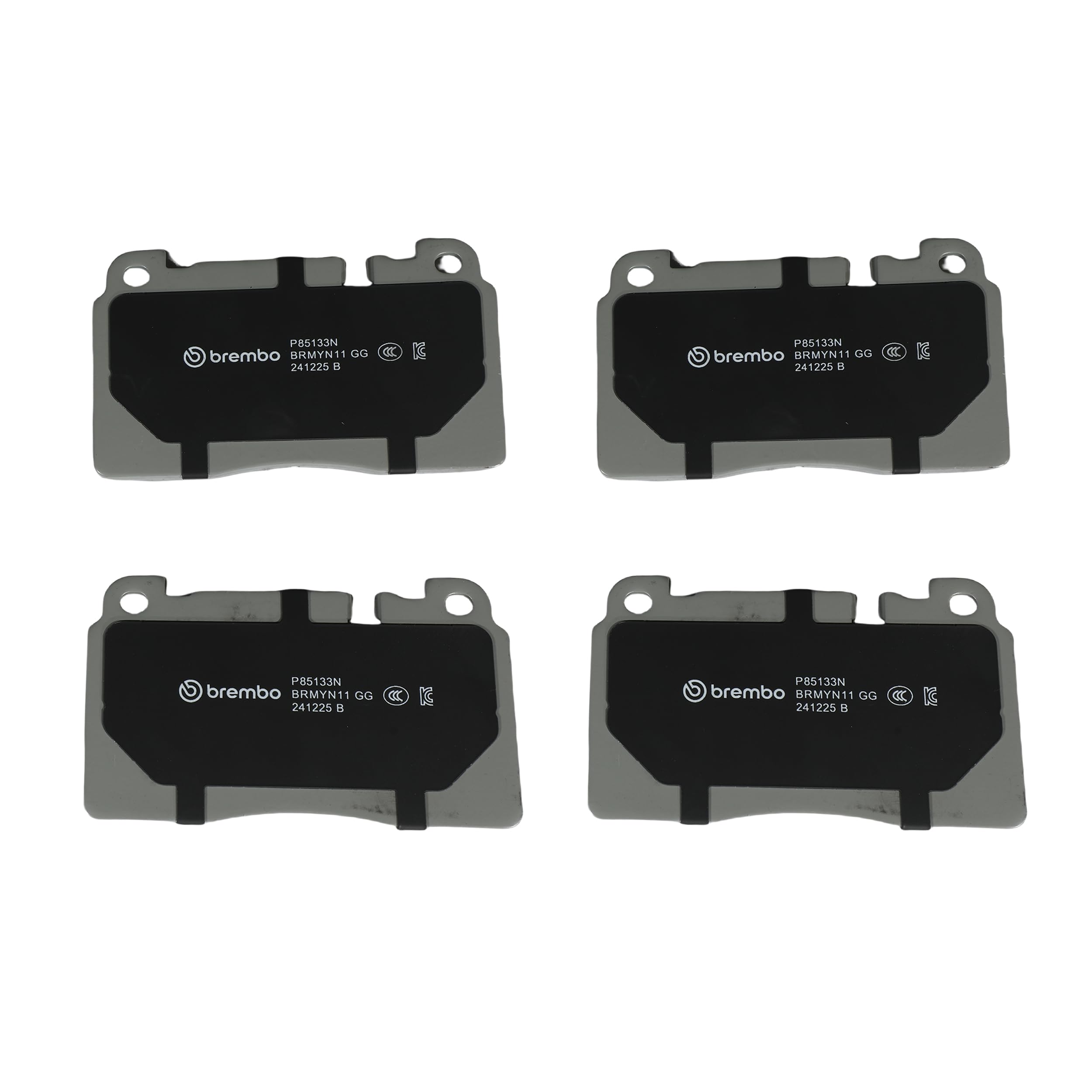 Brembo P85133N Premium Ceramic Front Disc Brake Pad Set AUDI OE# 8R0698151AB product thumbnail 4