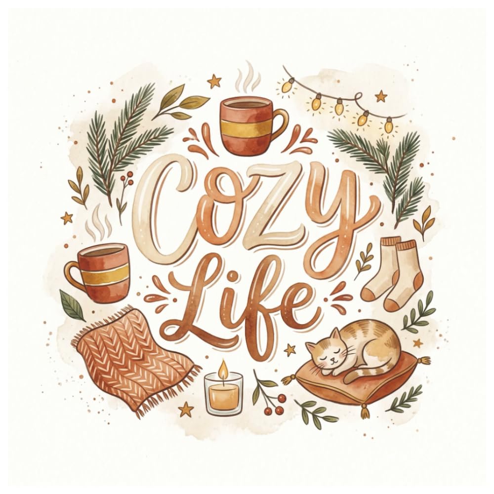 Cozy Life Coloring Book