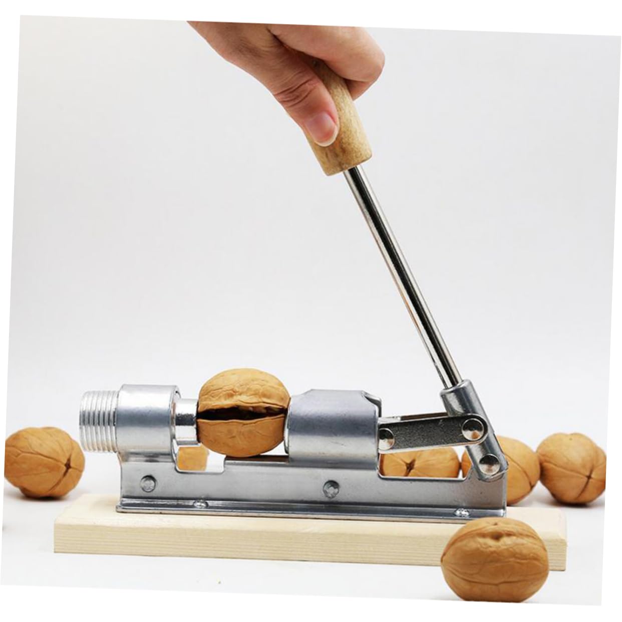 LABRIMP Casse-Noisette Mécanique en Alliage D’Aluminium Argenté