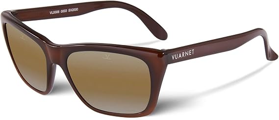 Vuarnet VL1602 Sunglasses - Dark Havana & Gun Metal Frame With Brown Lenses (60mm)