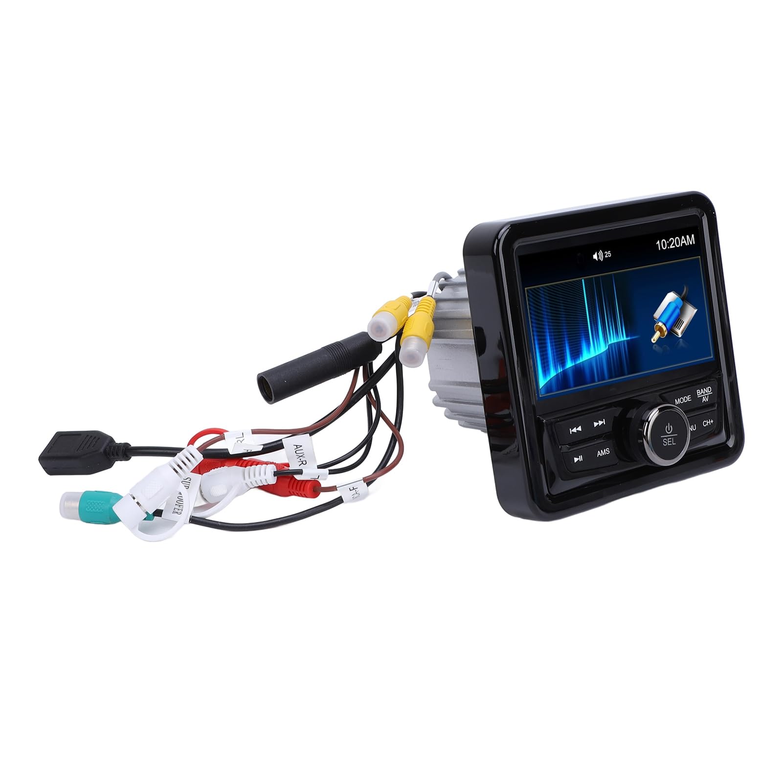 Ricevitore Radio FM per Barche, Stereo Marino Impermeabile con Riproduzione USB, Audio Compatto per Barche, Camion e Navi Marittime