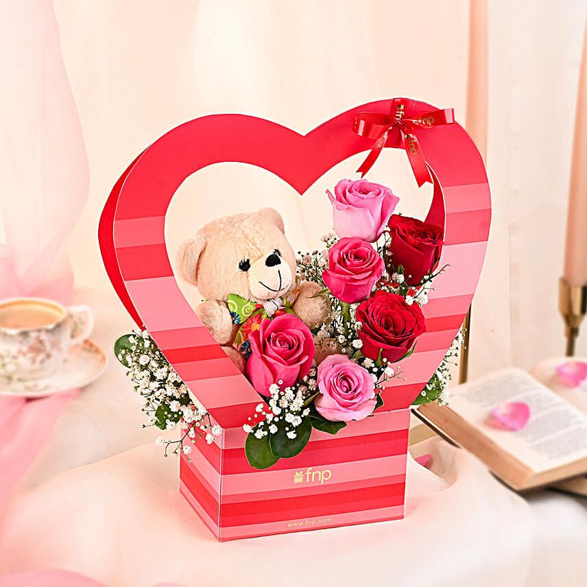 fnp Flowers-N-Teddy-Bears Special Design for Anniversary | Mother's Day | Valentine's Gift For Dear Ones-image-32