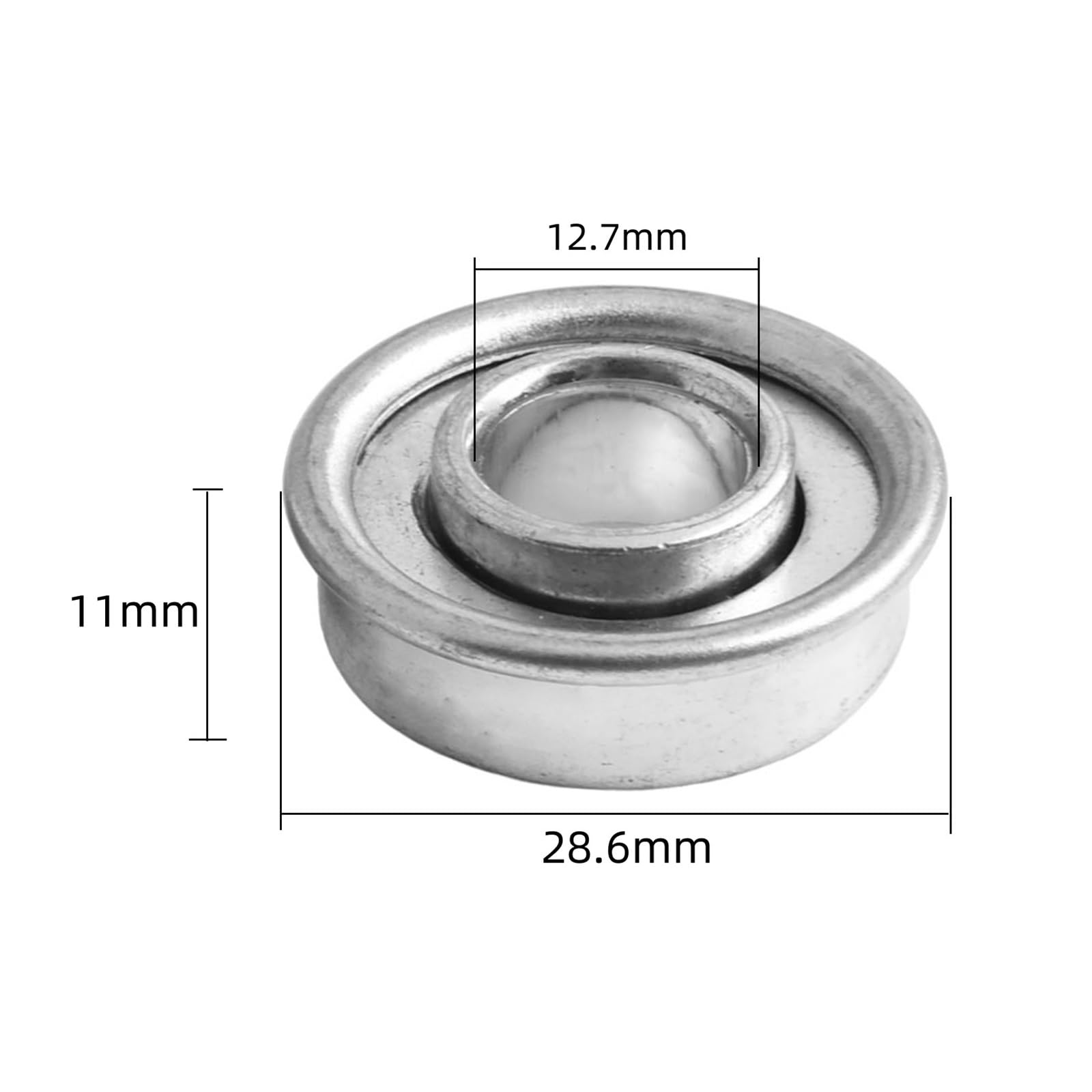 8 rodamientos de 12,7 x 28,6 x 11 mm compatibles con cortacésped (91055-VA4-003). Pieza de Repuesto for Herramientas eléctricas de jardín.