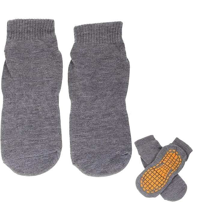 Non-Slip Grip Socks – 3 Pairs Anti-Skid Yoga & Pilates Socks for Men & Women-image-11