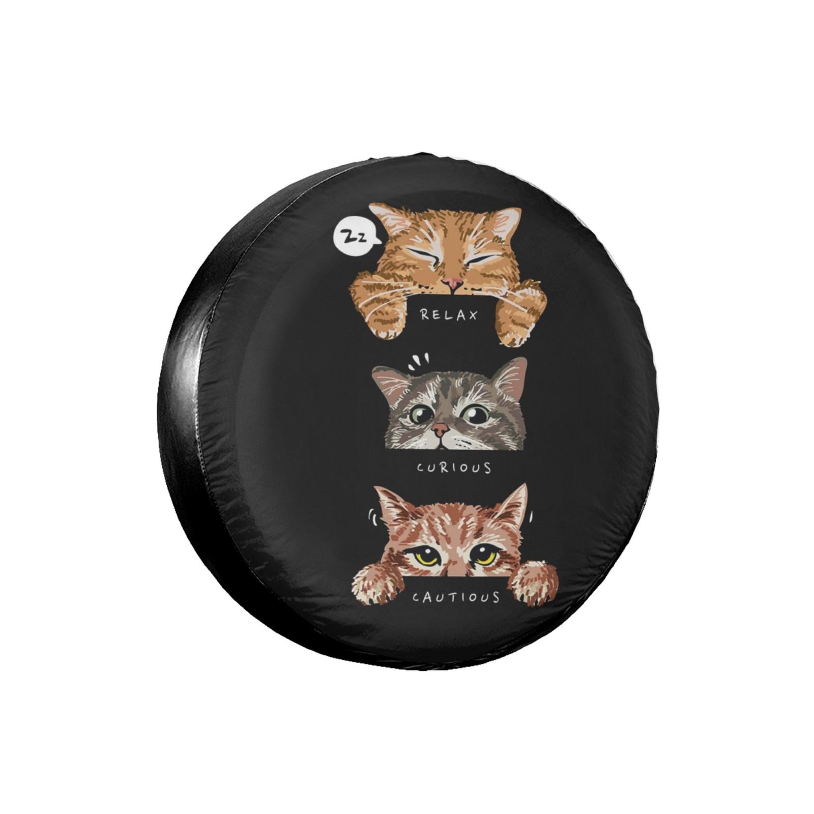 Amazon.co.jp: 猫柄 ねこ 車用 タイヤカバー 背面 スペアタイヤ
