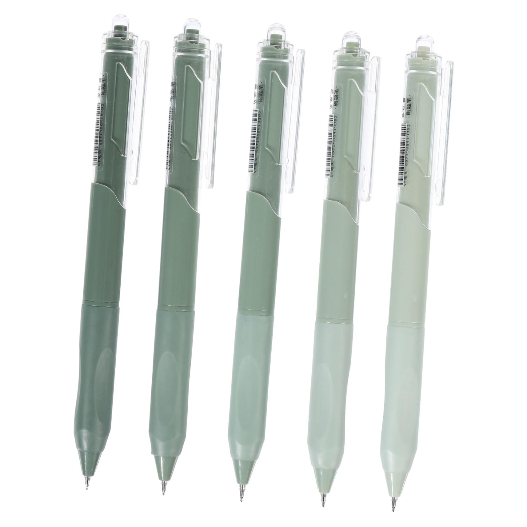 Parliky 5pcs Press-type for Students Smooth Writing Tools and Portable for School Office Use Creative Testing Daily Writing