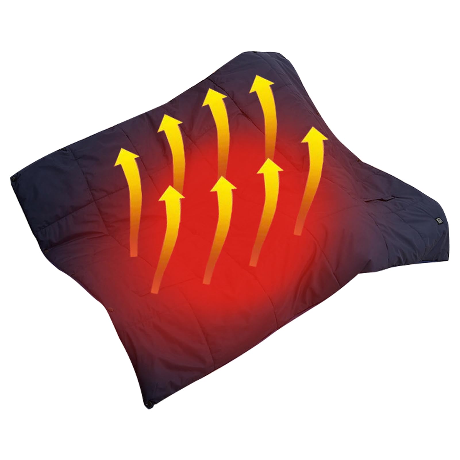 Manta calentada recargable, mantas calentadas impermeables y de