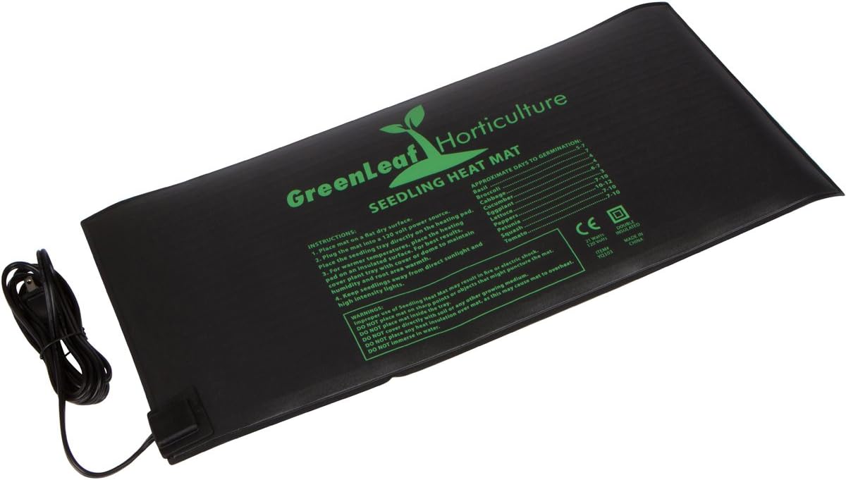 Waterproof Seedling Heat Mat 10"x20.75" Design For Use In Home Gardens